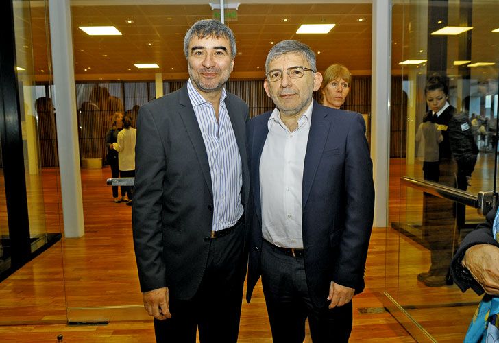 Javier Calvo, jefe de Redacción del diario PERFIL, y Jorge Grecco, secretario de Comunicación de la Nación.