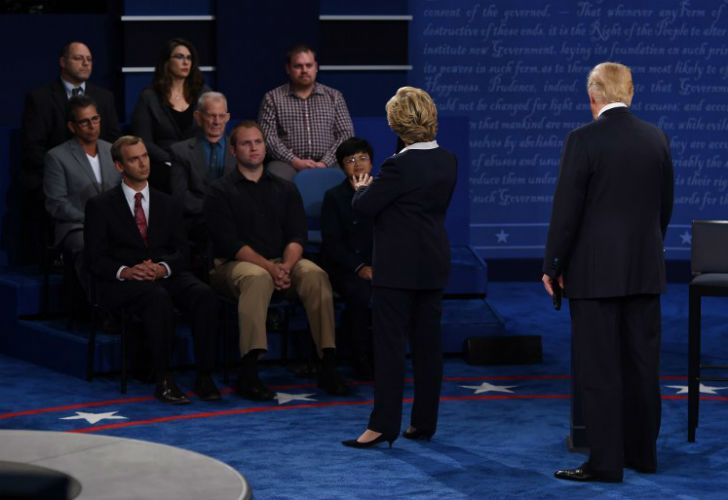 Hillary Clinton y Donald Trump se enfrentan en el segundo debate. 