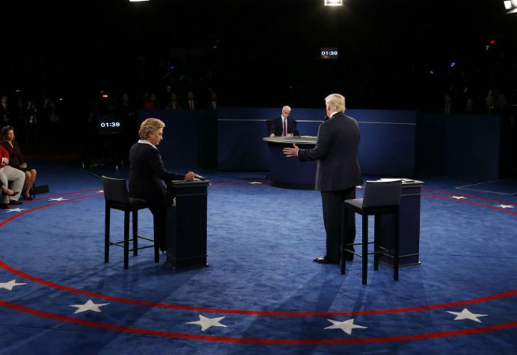 Hillary Clinton y Donald Trump se enfrentan en el segundo debate. 