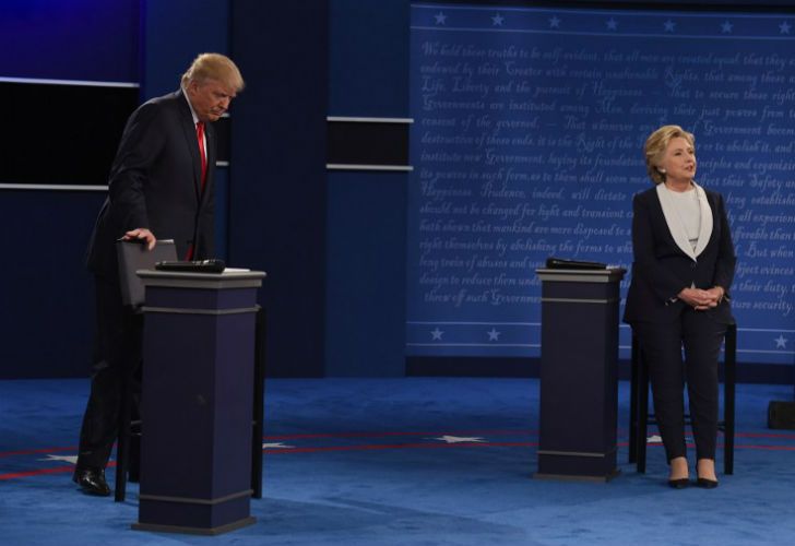 Hillary Clinton y Donald Trump se enfrentan en el segundo debate. 