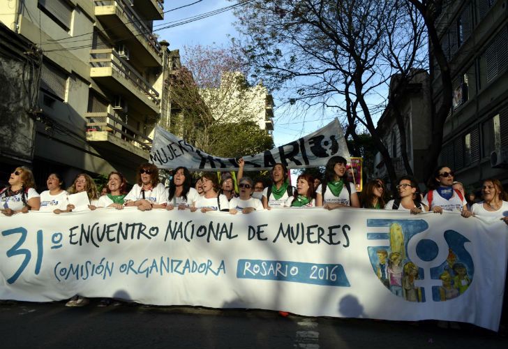 El acto terminó con represión