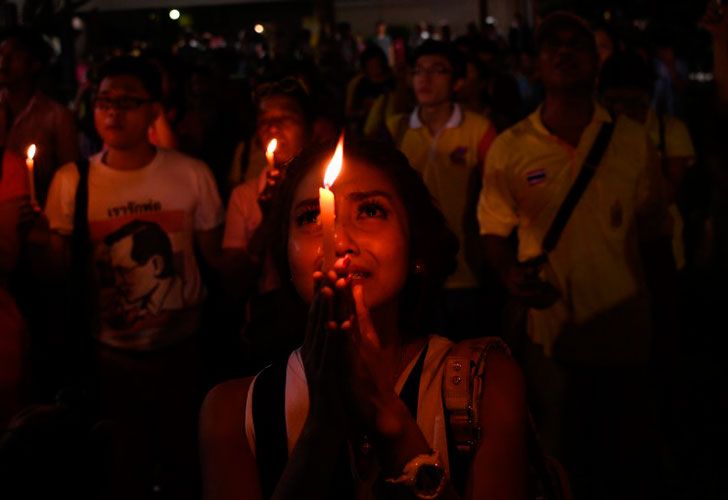 La muerte del rey de Tailandia