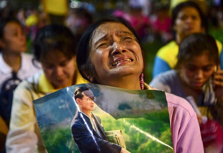 La muerte del rey de Tailandia