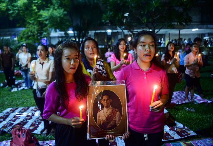 La muerte del rey de Tailandia