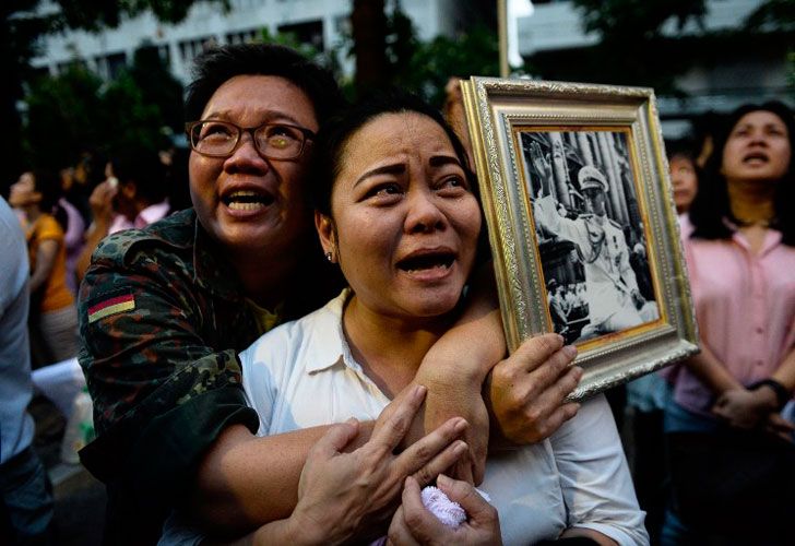 La muerte del rey de Tailandia