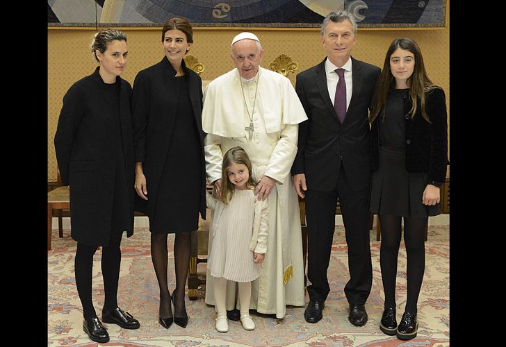 Macri, Awada y el Papa Francisco