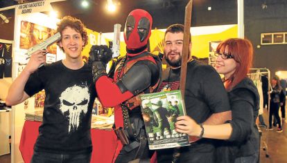 Fans. Con Deadpool, el superhéroe con nueva película este año (arr).