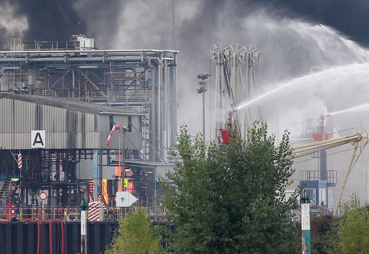 Explosión en una planta química de Alemania.