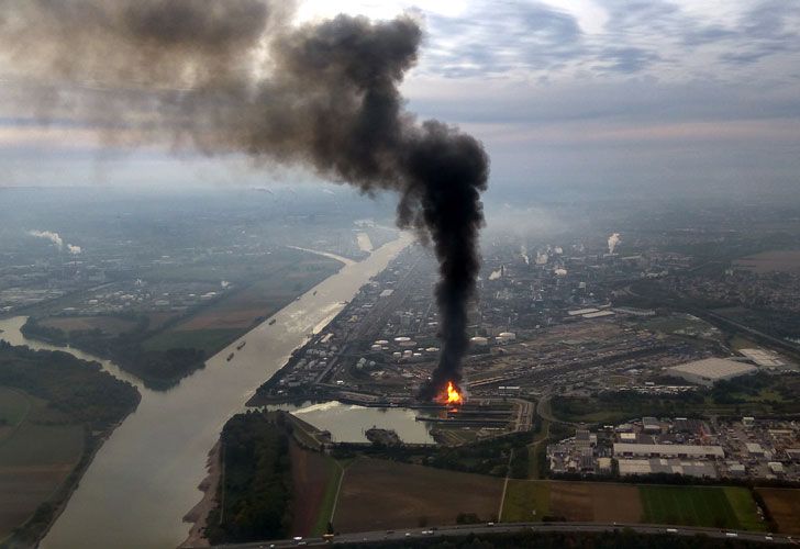 Explosión en una planta química de Alemania.