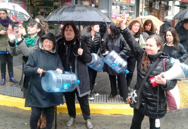 Marcha de "Ni una menos" en el centro porteño