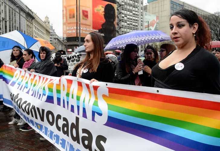 Marcha de #NiUnaMenos en el centro porteño