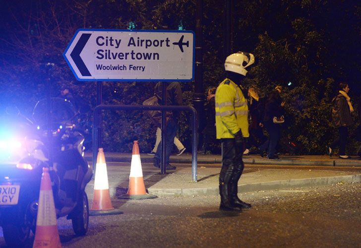 London City Airport evacuación.