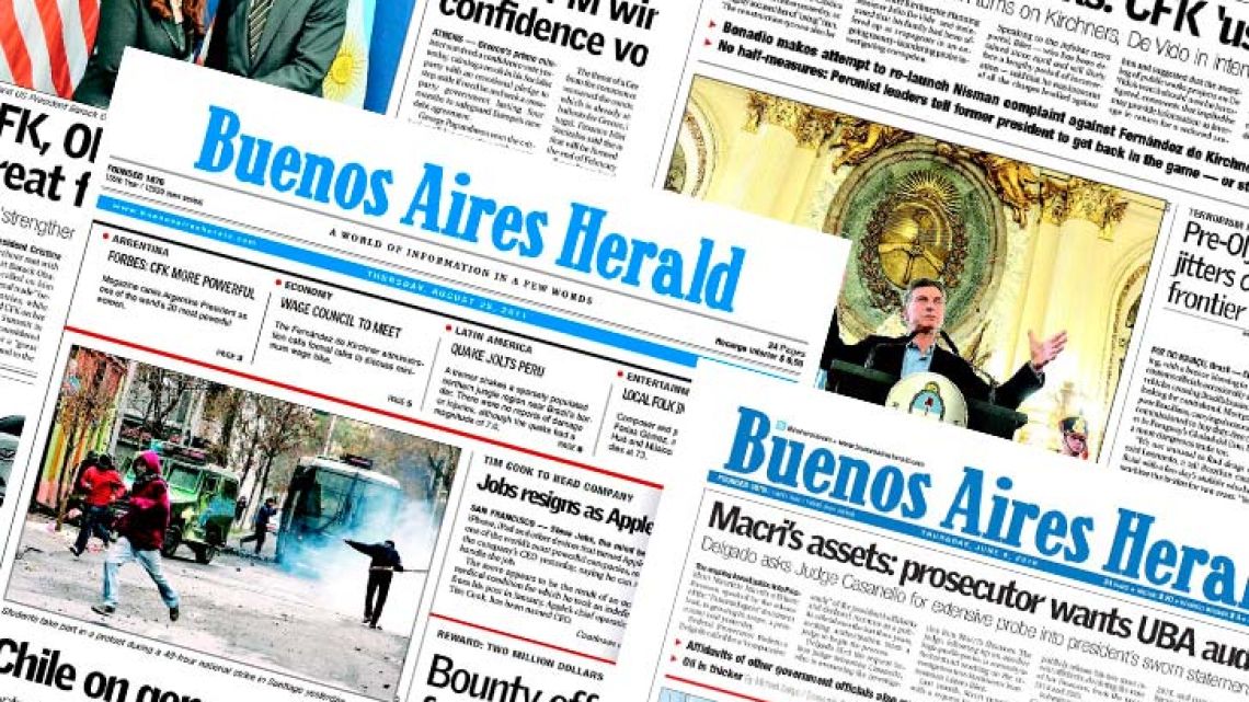 Cambios E Incertidumbre Por El Futuro Del Buenos Aires Herald Perfil   1021buenosairesheraldg 