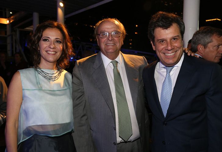 Facundo Manes y su esposa en la cena anual de la Fundación INECO.