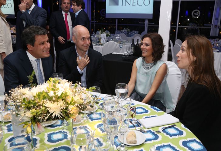 Facundo Manes, Horacio Rodríguez Larreta y María Eugenia Vidal.