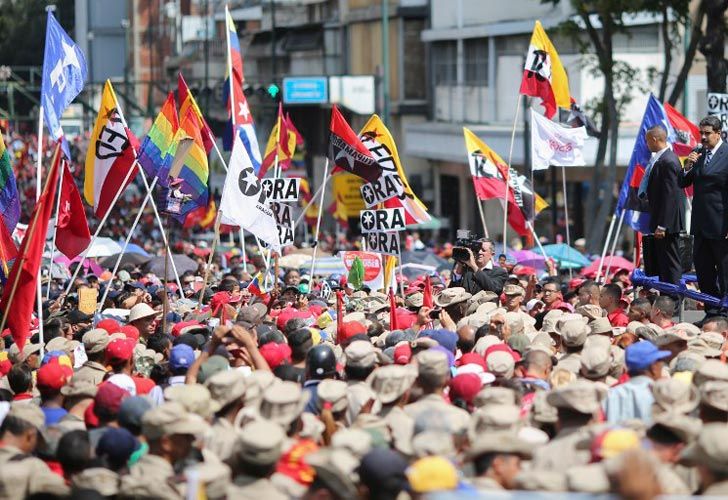 Marcha a favor de Maduro