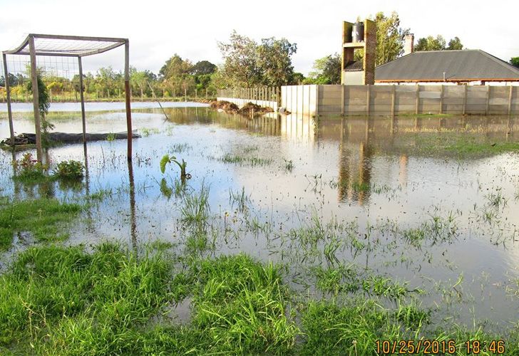 El partido de General Villegas está medio inundado en las zonas rurales.