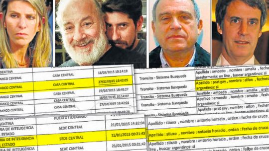 Planillas. Preguntaron por Stiuso siete horas antes de que se conociera la muerte del fiscal. Desde el BCRA buscaron a Prat-Gay.