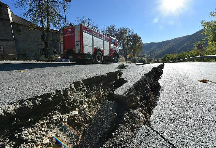 Umbría, la región del centro de Italia que sufrió el violento terremoto.