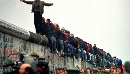 La Potsdamer Platz el 9 de noviembre de 1989.