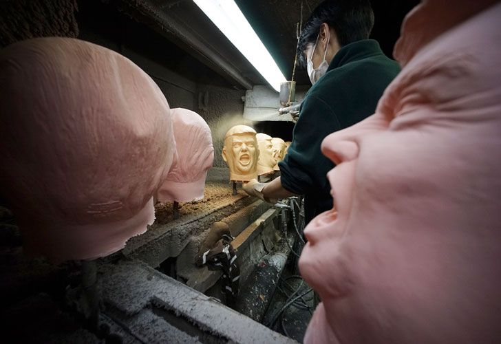 Máscaras de Trump en Japón