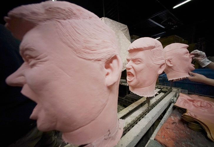 Máscaras de Trump en Japón