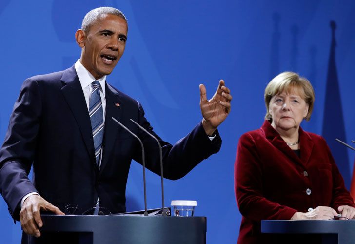 Obama y Merkel