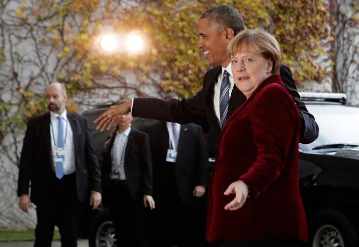 Obama y Merkel