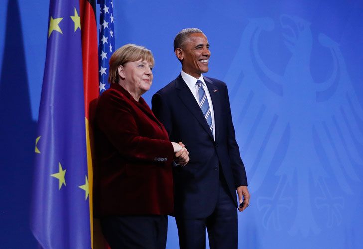 Obama y Merkel