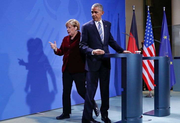 Obama y Merkel