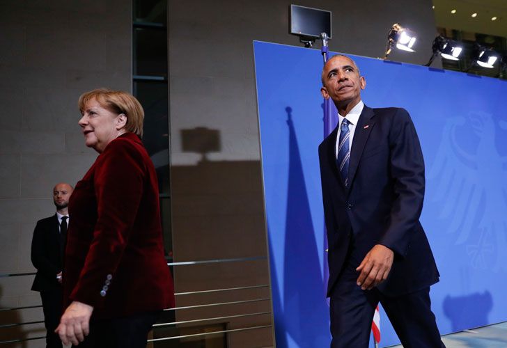 Obama y Merkel