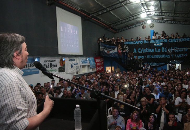 Kirchner encabezó un acto de inauguración del ateneo "Cristina Conducción", en el municipio bonaerense de Avellaneda.