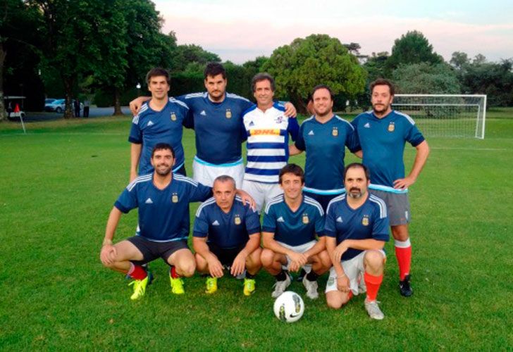 Fútbol en la Quinta de Olivos.