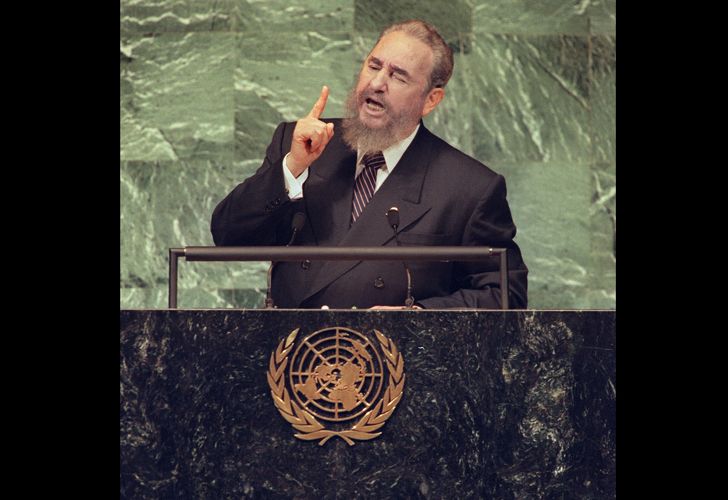 Fidel Castro ante la ONU.