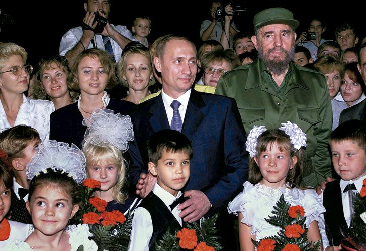 Fidel Castro y Vladimir Putin.