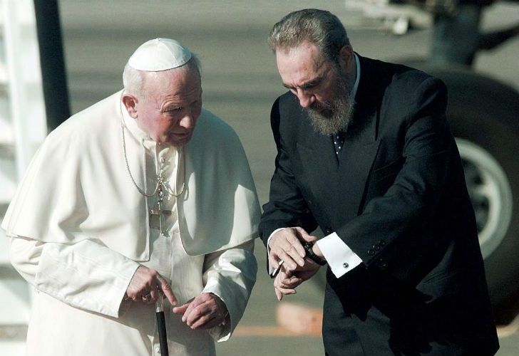 Fidel Castro se reunió con Juan Pablo II, Benedicto XVI y Francisco.