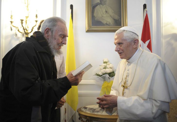 Fidel Castro se reunió con Juan Pablo II, Benedicto XVI y Francisco.