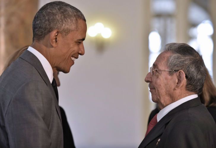 Barack Obama y Raúl Castro en abril de 2016, durante la visita del presidente norteamericano a Cuba.