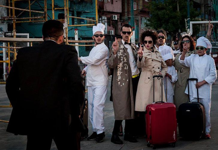 Preparativos y ensayo de Ópera Periférica en el Barrio 31