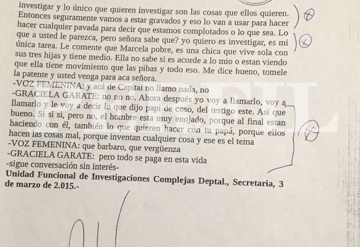 Las conversaciones telefónicas entre el fiscal Palacios y la mujer del condenado Gorgonio Diaz, advirtiendo el presunto entramado de los fiscales de San Isidro.