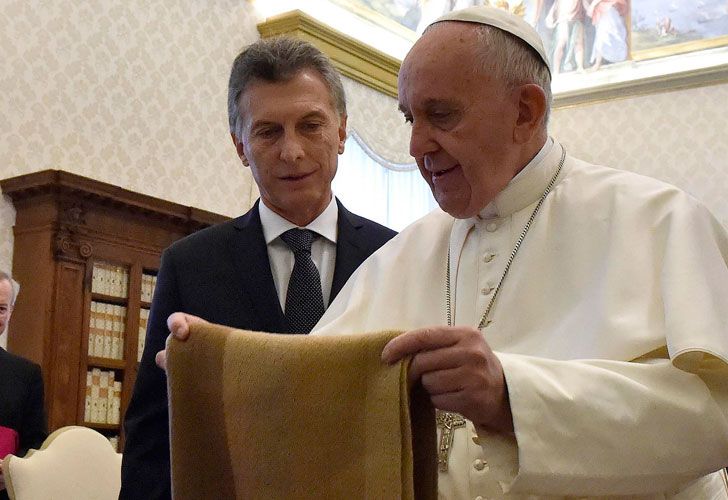 Roma, 27/02/2016, El presidente de la Nación, Mauricio Macri, y su esposa Juliana Awada, fueron recibidos por el Papa Francisco en la santa sede