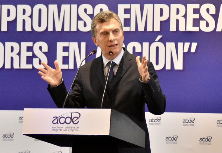 29/06/2016, El presidente de la Nación, Mauricio Macri, participa del XIX encuentro anual ACDE, "Compromiso empresario: Valores em acción".