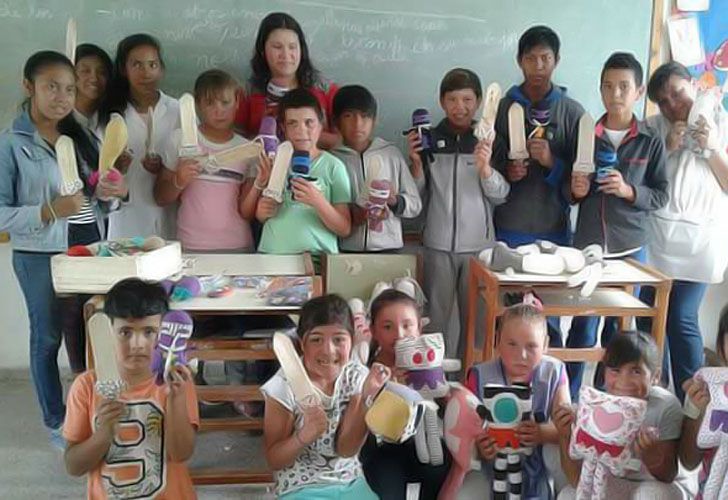 Donaciones para una escuela en Chaco