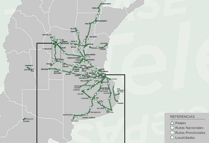 Mapa TelePase