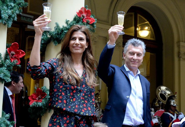 Brindis de fin de año en la Casa Rosada.