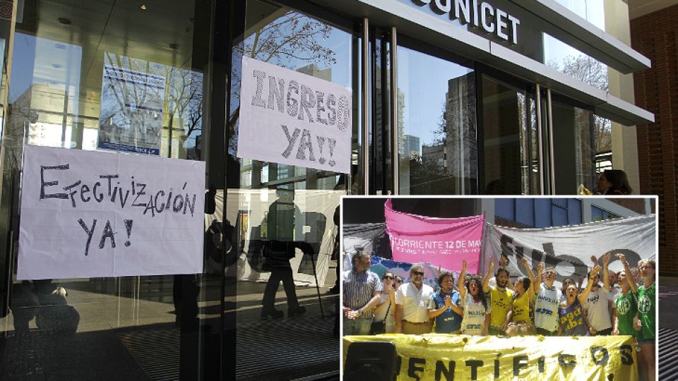 El Conicet, eje del debate por la investigación científica en la Argentina.