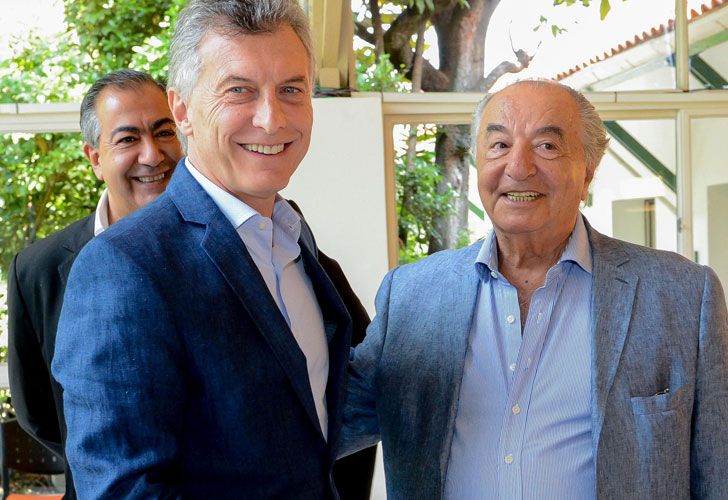 El presidente Mauricio Macri brindó hoy, en la Residencia de Olivos, con un grupo de líderes sindicales con motivo de las Fiestas de Fin de Año