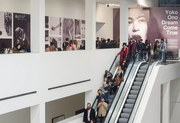 La muestra de Yoko Ono se exhibió en el MALBA.