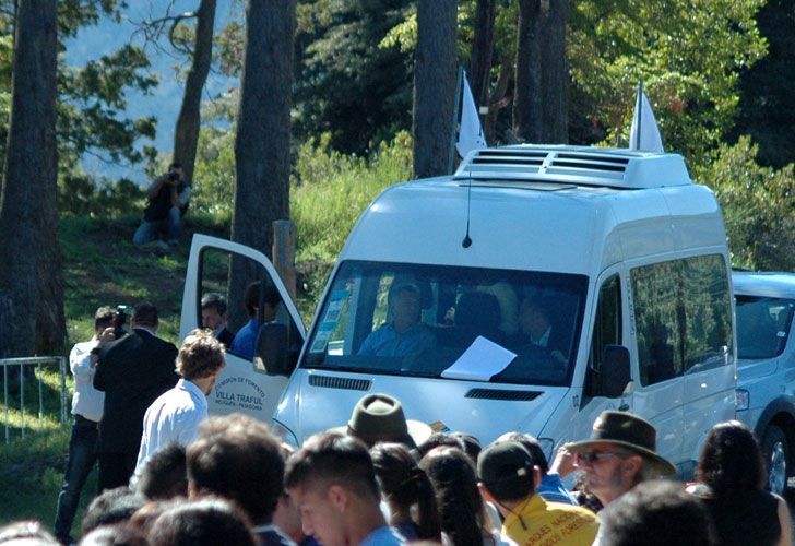 Transporte del presidente Macri