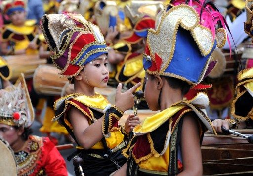 Así recibieron el fin de año en Bali, Indondesia.